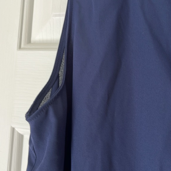 Lilly Gramercy Top in True Navy/ sleeveless, flowy top - Picture 7 of 11